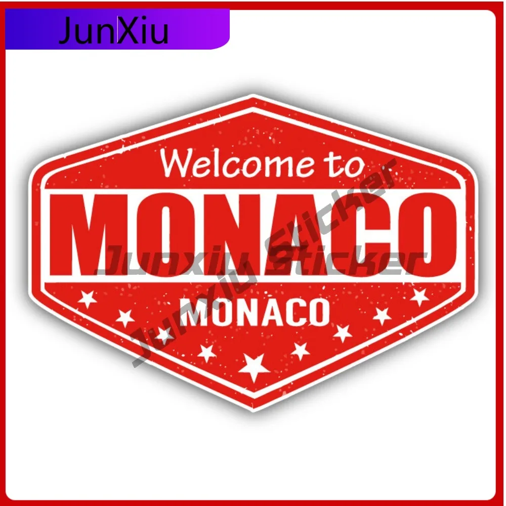 

Monaco City Unique Best Gift Durable Classic Bumper Decal Waterproof Vinyl Car Laptop Window Auto Exterior Decor
