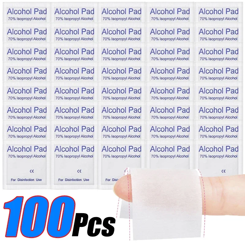 

10-100Pcs Disposable Alcohol Disinfection Cotton Versatile Phone Screen Car Detail Glasses Clean Wiper Cotton Auto Maintenance