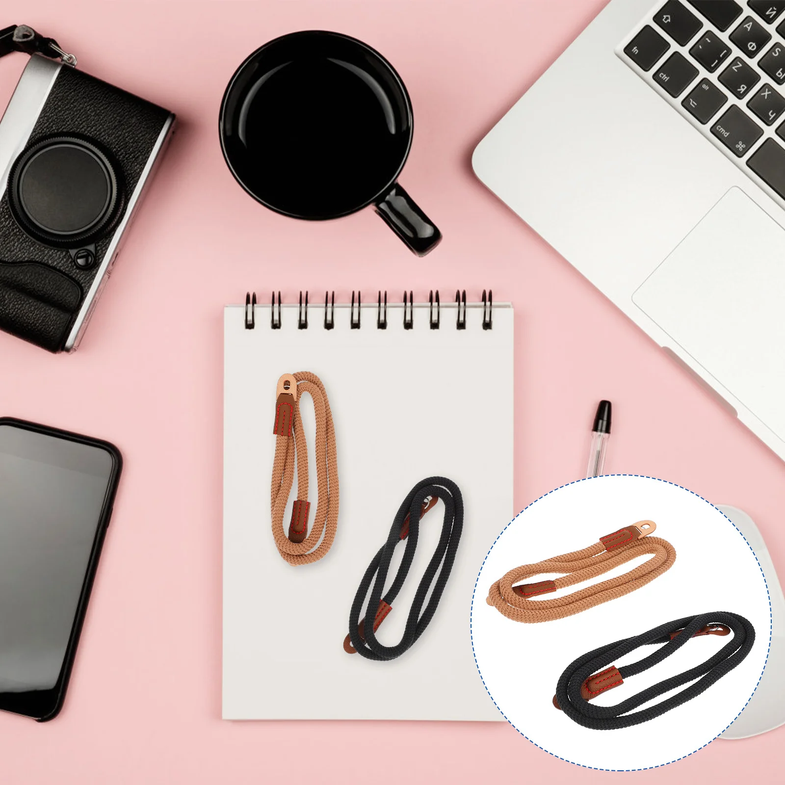 

2Pcs Camera Neck Shoulder Strap High Quality Nylon Sling Belts Style for Travel Outdoor Photography