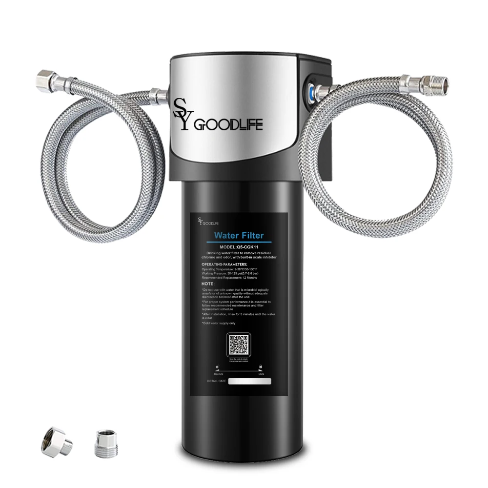 

SY-Q511 inches Under Sink Water Filter System-0.01Micron removes Lead ,chlorine,bad taste&odor