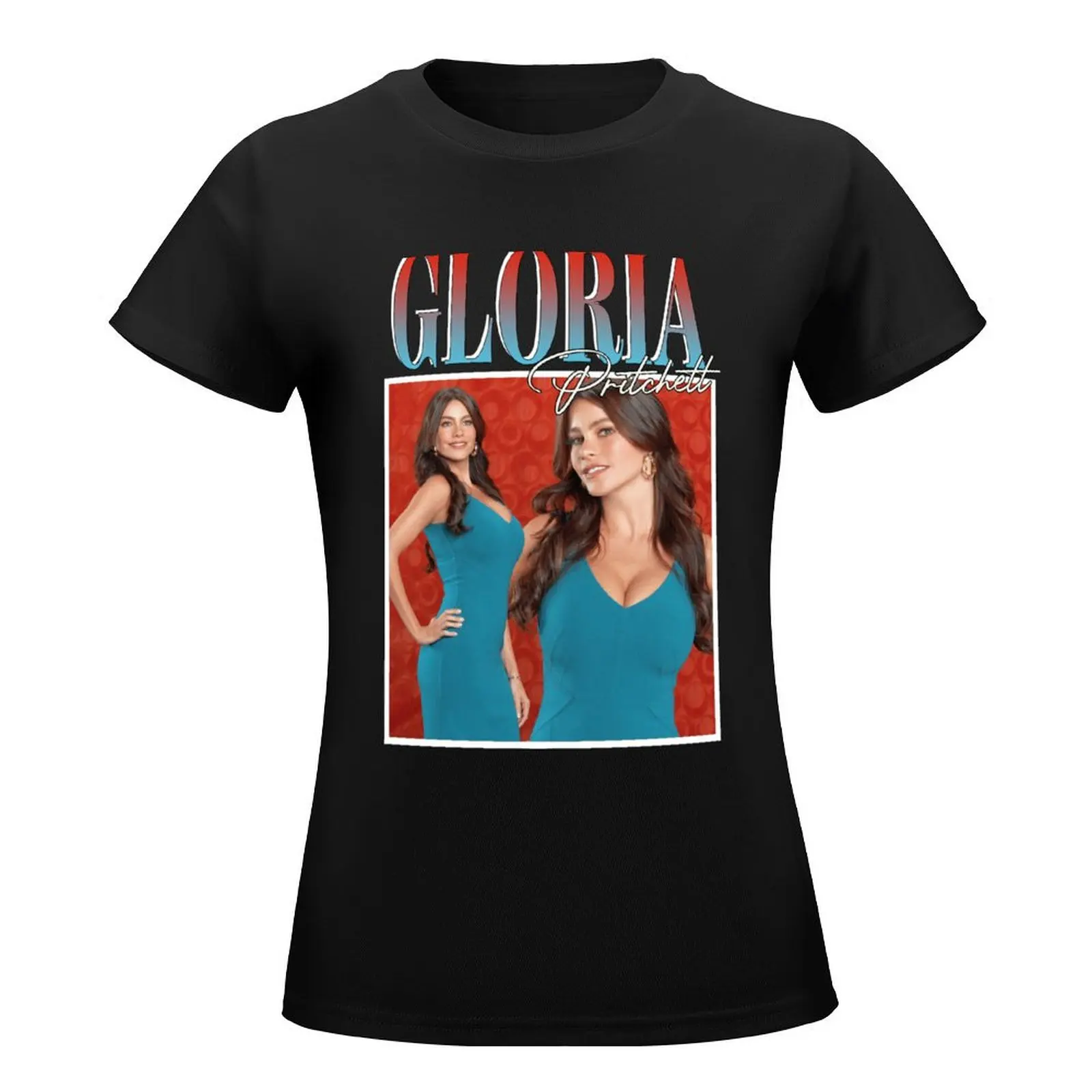 Gloria Pritchett T-Shirt animal print female shirts graphic tees customs Women's tops