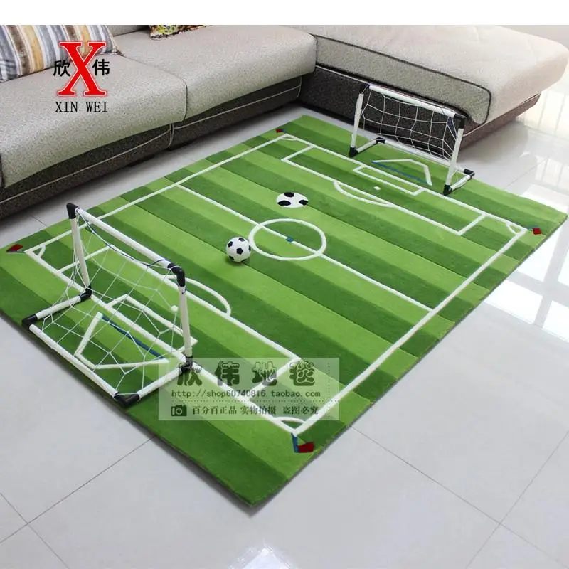 

Acrylic Soccer Field for Children Living Room Carpet Tapete Alfombras Tapis salon Carpets Rugs and Tapetes Rug