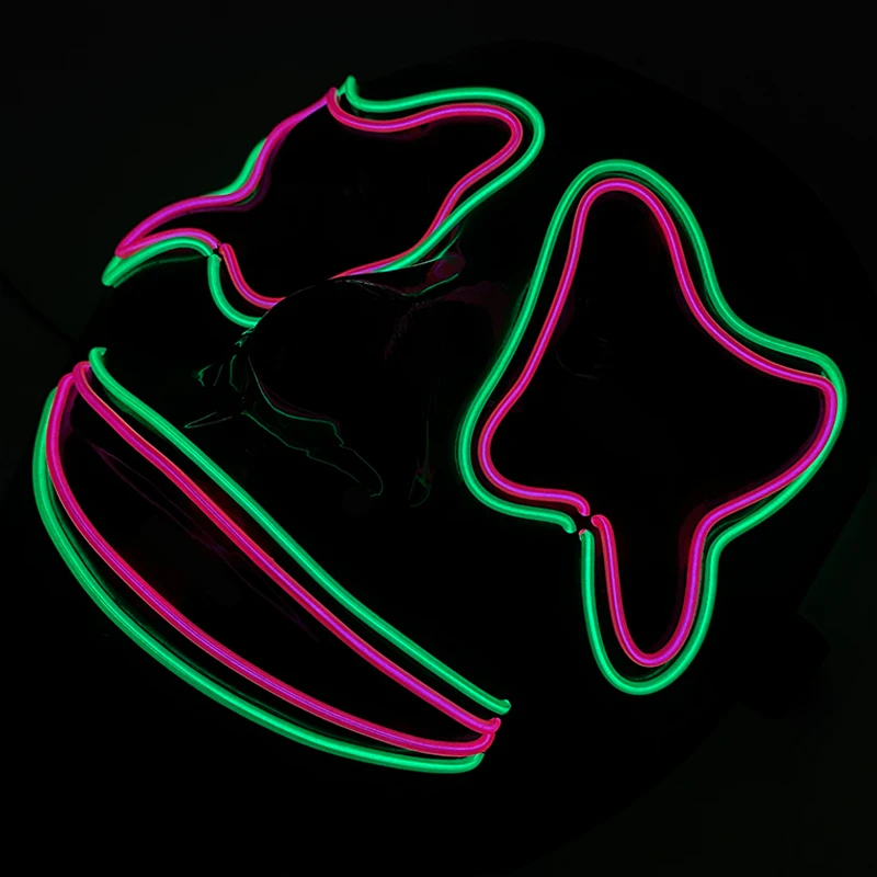 Modna świecąca maska ​​Marshmallow rozświetlająca maska ​​z uśmiechem świecąca straszna maska ​​Halloween tusz do rzęs dla dorosłych dzieci przebranie na karnawał rekwizyty