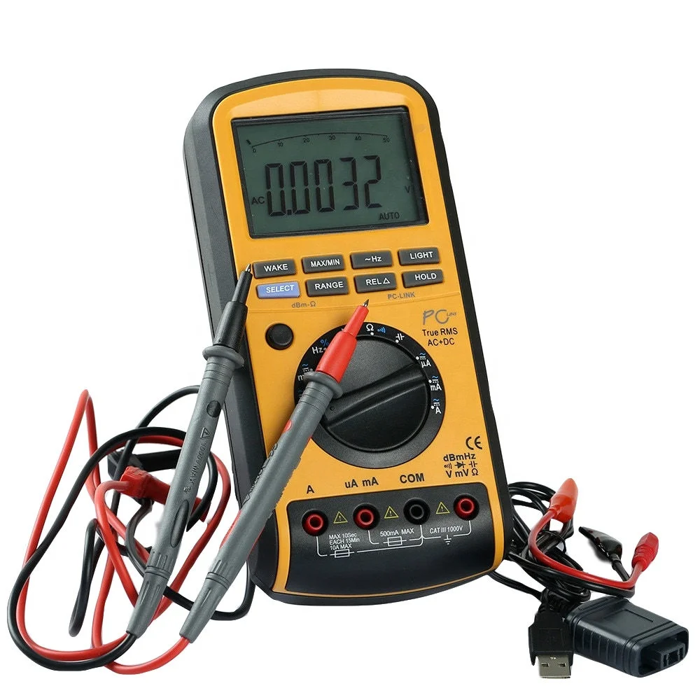 professional digital multimeter with USB and true RMS, 50000 counts portable digital multimeter same to Mastech MS8218