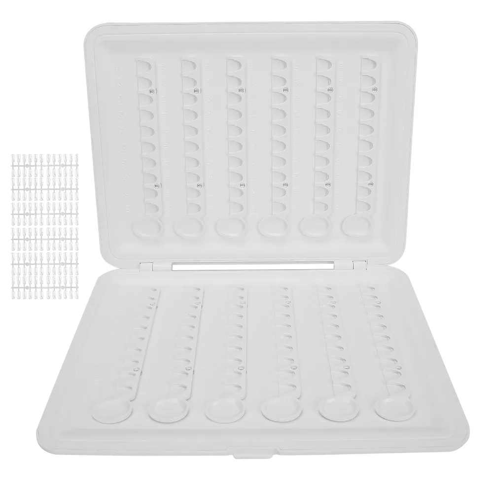 detachable-nail-gel-polish-display-book-120-capacity-colorful-tips-transparent-replacement-nails-nail-color-display-board