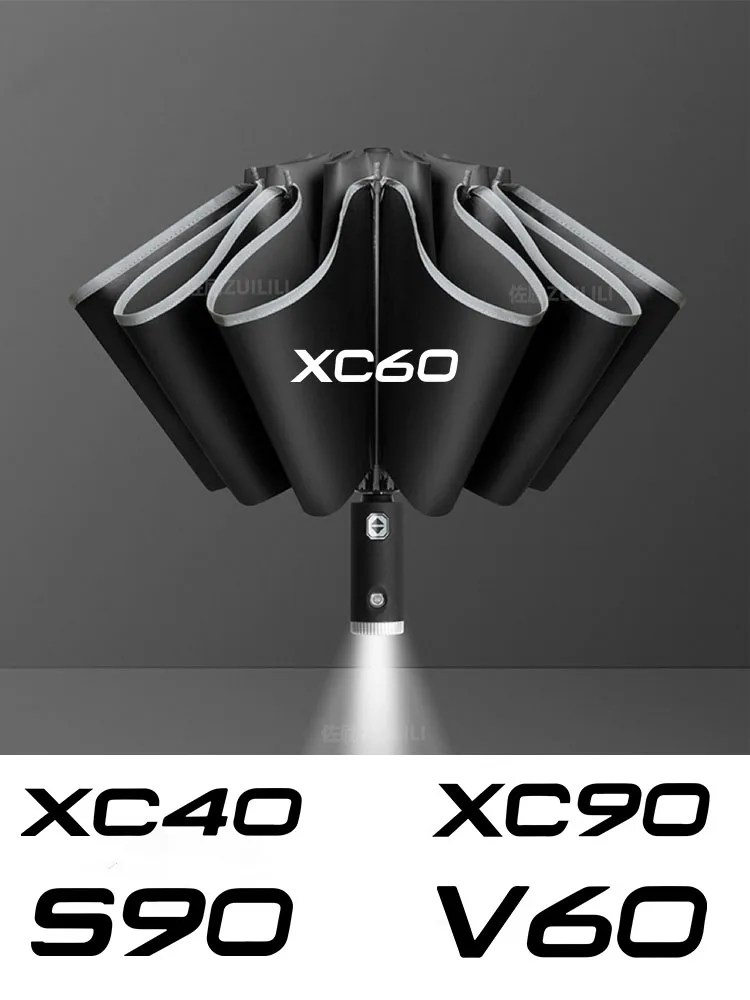 

Car Automatic Folding Windproof Sunshade Umbrella For Volvo XC40 XC60 XC7 XC90 S60 S80 S90 C30 C70 T5 T6 T8 V40 V50 V60 V70 V90