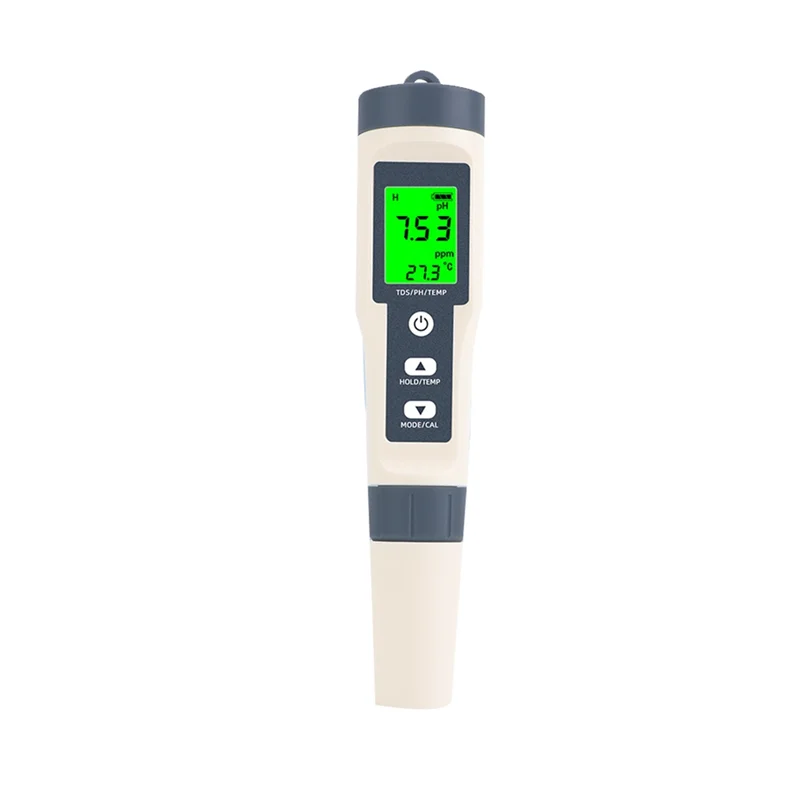AED7-TDS/PH/Temperature 3-In-1 PH Meter For Water, 0-14 PH Digital PH Meter, 0.01 High Precision Water Quality Tester