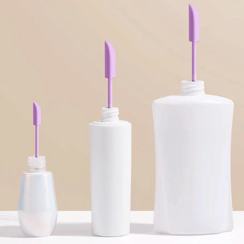 3Pcs Silicone Spatula Set Double-Headed Scraper Cosmetic Cream Deep Bottle Mini Spatula Lengthened Small Tip Spa Makeup Tool