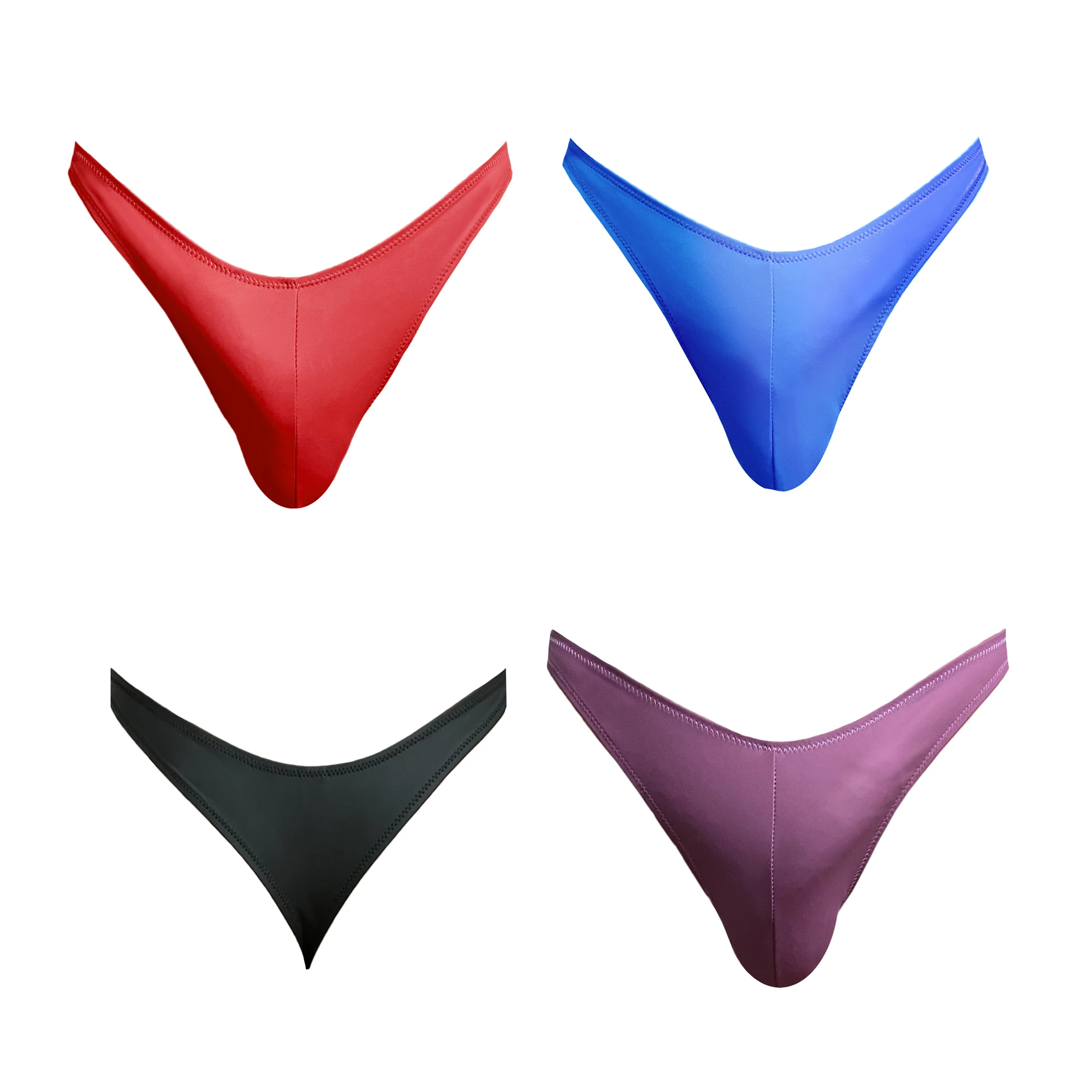 

XCLOCKNYOUNG series larger waist Matte PU men thongs glossy pants bikini high split sexy bottoming underpants men thongs