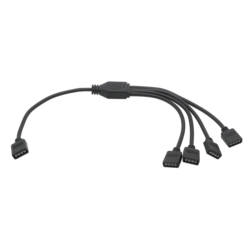 Cabo de extensão adaptador de 3 pinos 5v arde 30cm, splde 1 para 1, 2, 3, 4, 5, 12v, 4 pinos rgb, ideal para sus a sus asaura led