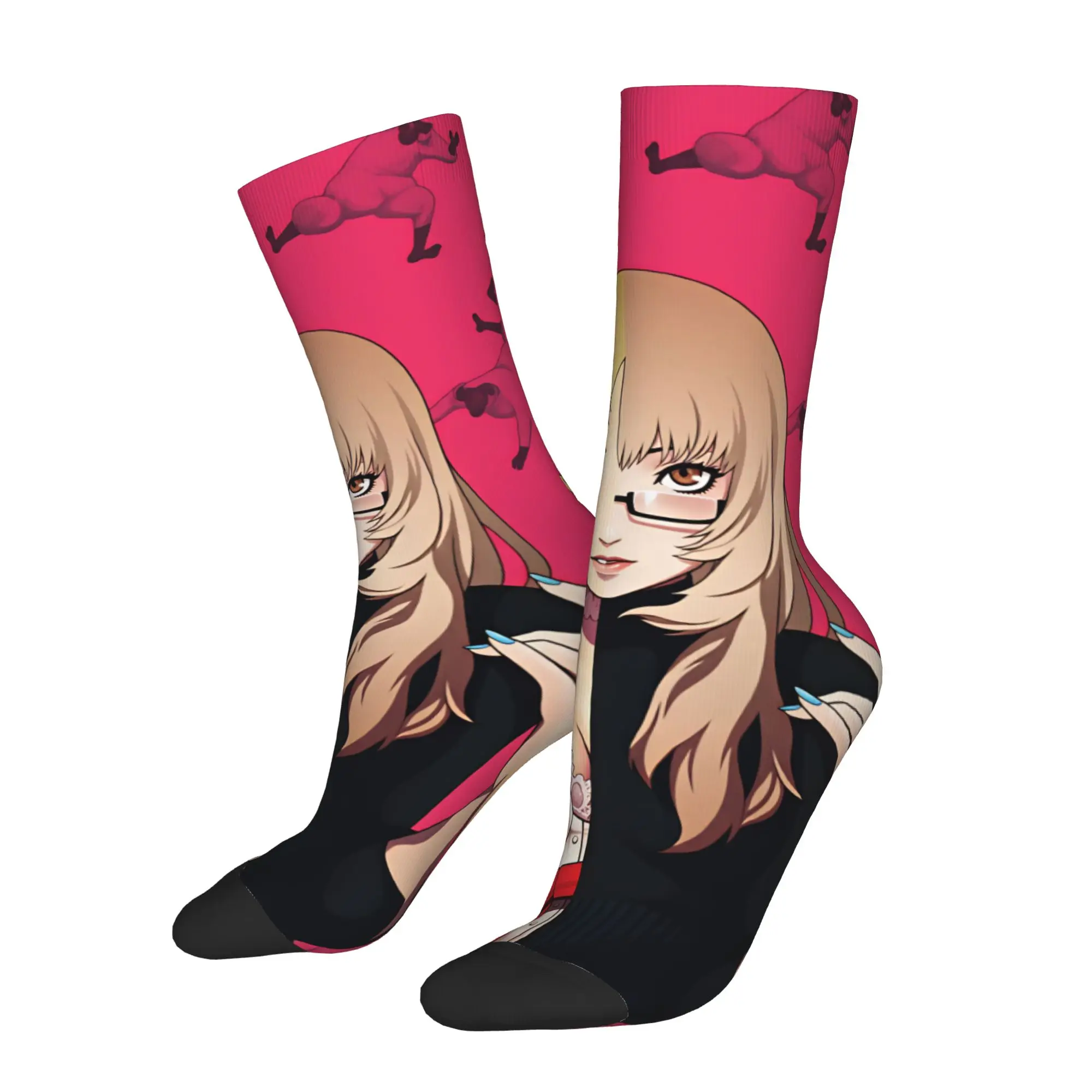 Funny C-Catherine Anime Socks Men Women Warm 3D Printed Game Basketball Sports Socks