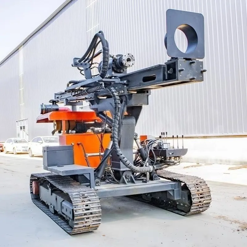 Heavy Load Hydraulic Photovoltaic Pile Driver Customizable Track Rig For Professional Solar Foundation Contractors