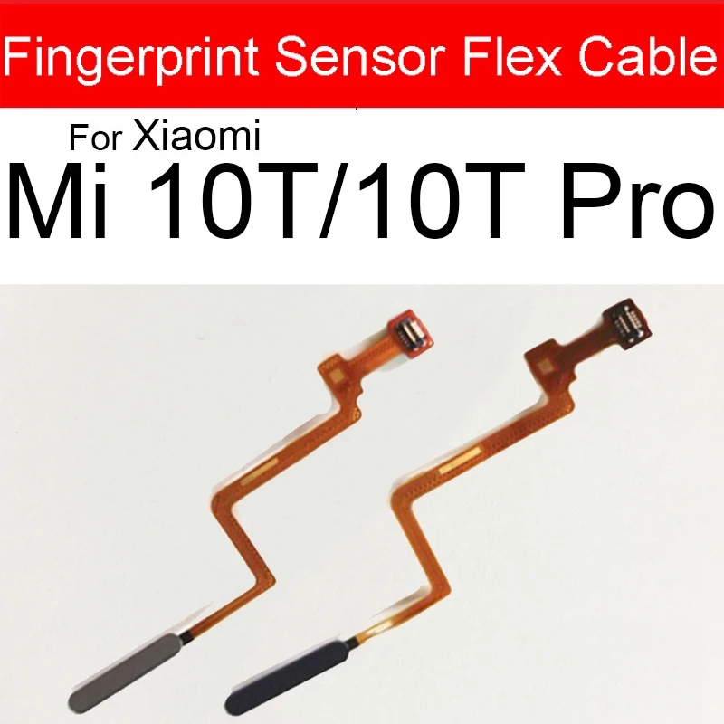 Finger Print Sensor Connector For Xiaomi Mi 10T 11T Pro Mi 10T 11 Lite M2101K9G Touch Sensor Power Button Fingerprint Flex Cable