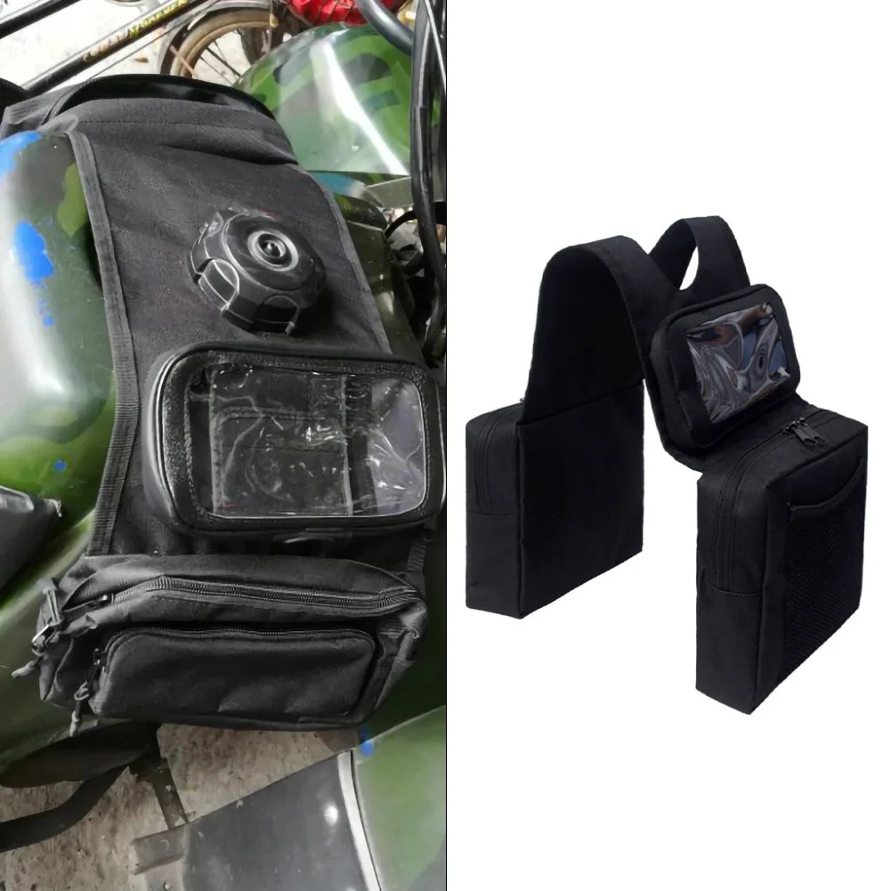 

Waterproof Luggage Motorcycle Saddlebag Insulated Beverage Pocket Two Zippered Compartments Drawstring Closure Pocket