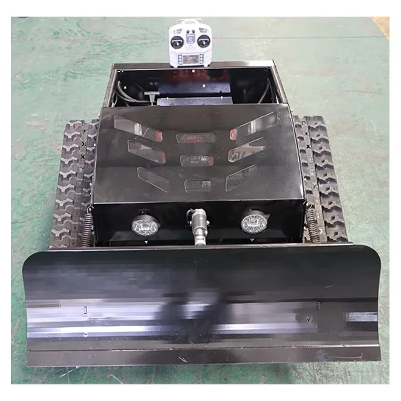 Diesel Remote-Controlled Tracked Lawn Mower, Perfect for Slopes Mini Crawler Lawn Mower