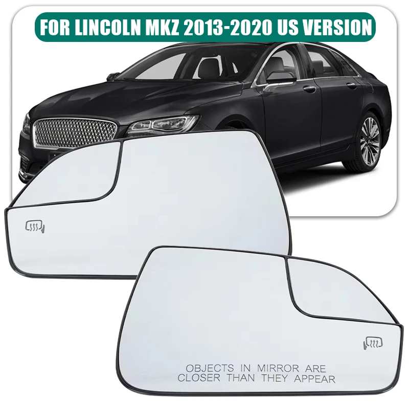

Glass rear view mirror with Heated, rear view mirror with For Lincoln MKZ 2013 2014 2015 2016 2017 2018 2019 2020 Us Version