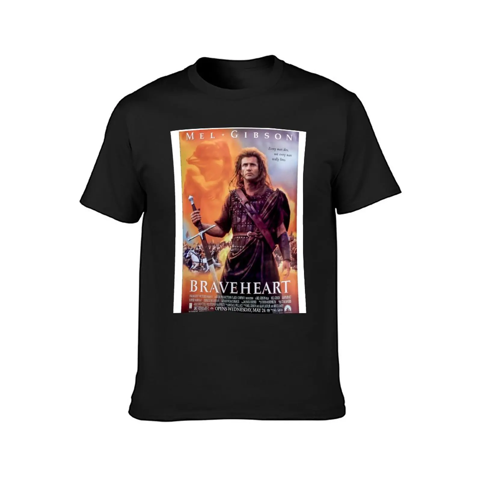 Braveheart Movie poster T-Shirt customs blanks Blouse mens graphic t-shirts pack