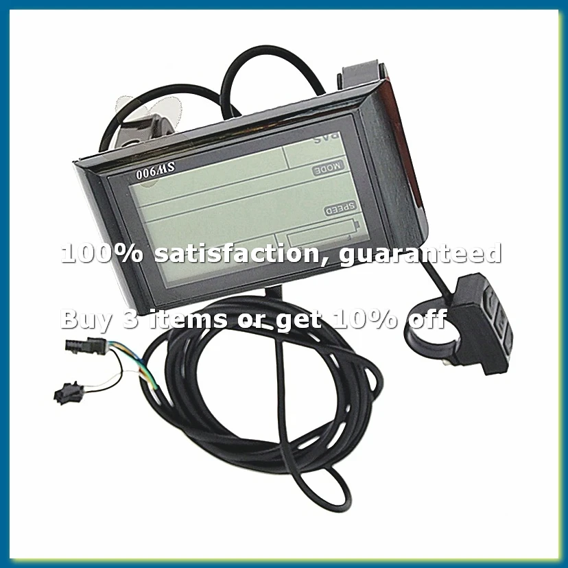 ●24-72V SW900 LCD Display Control Electric Bicycle Speed Meter Speedometer Wired Speed Counter Code Table E-Bike