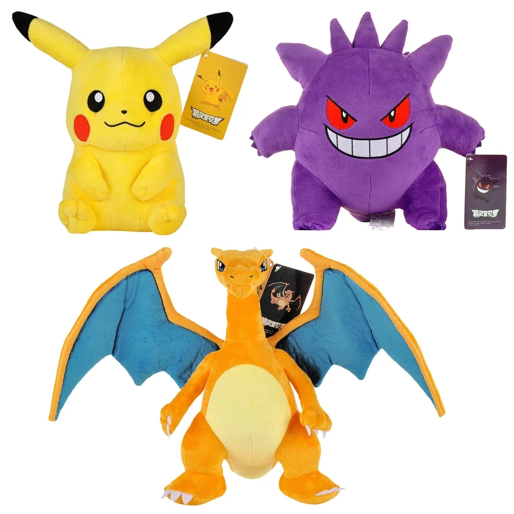 

Оригинальный Покемон Генгар плюшевая Пикачу аниме игрушка милый Бульбазавр Сквиртл Чаризард мягкая аниме фигурка мягкие куклы подарок
