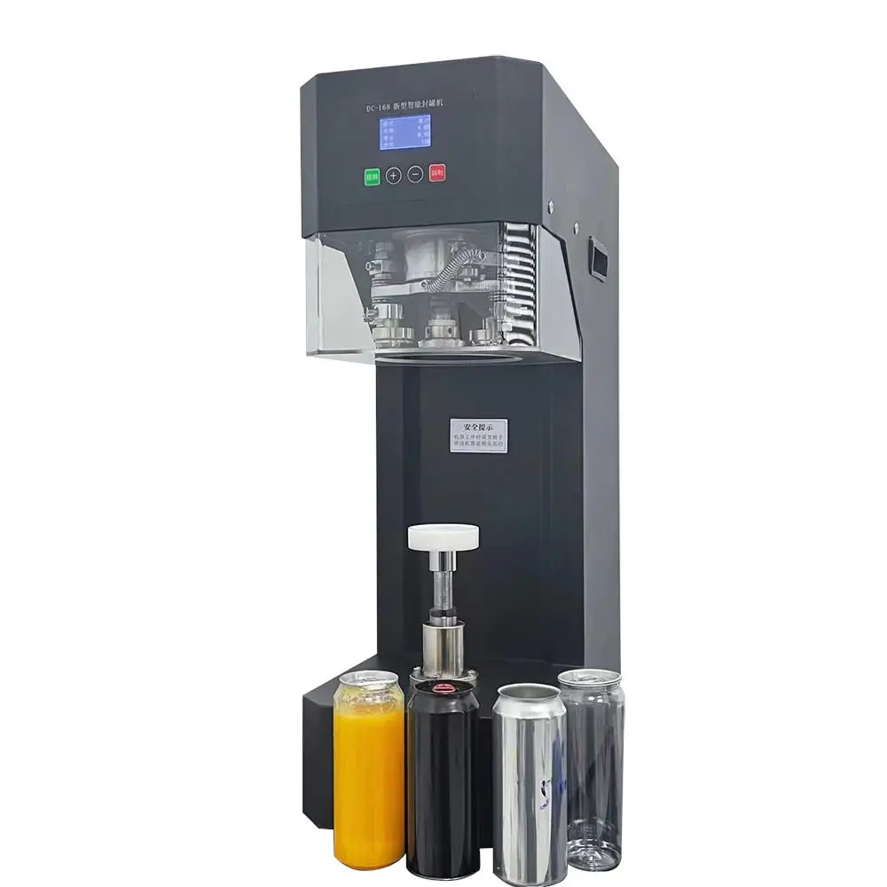 

Automatic Plastic Aluminum Can Sealer Seamer Can Closing Machine Tin Soft Drink Cans Capping Sealing Machine