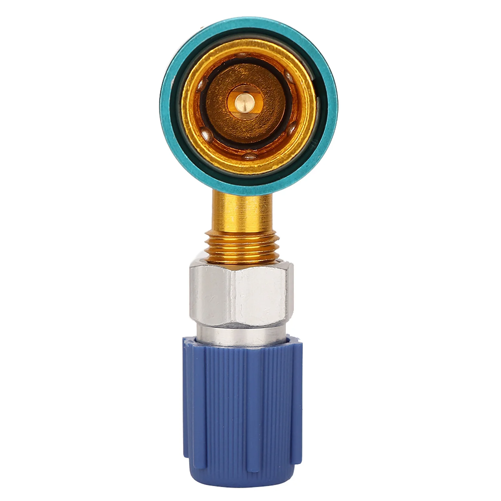 R1234YF to R134A Auto Air Conditioning Refrigerant Coupling Right Angle Simple Liquid Connection Air Conditioning Adapter