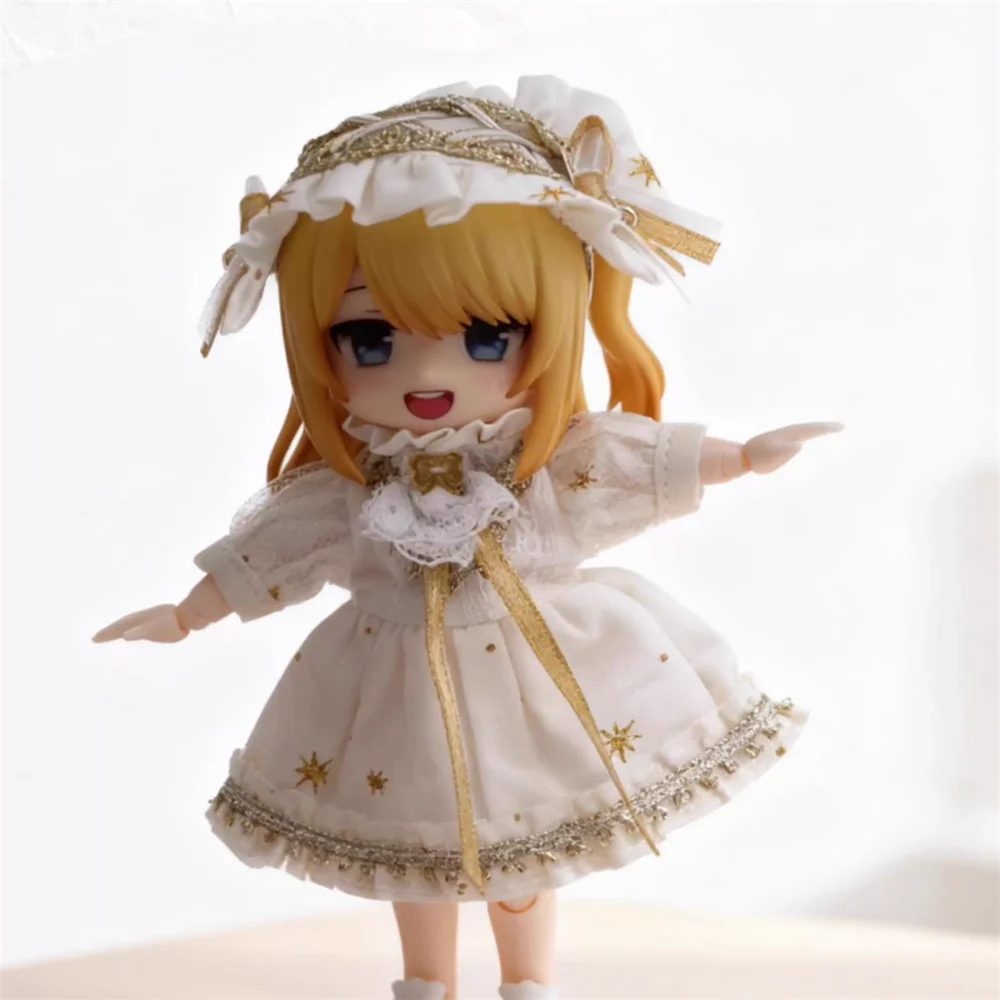 

Snail 1/12 12 Points OB11 Doll Clothes Magic Crystal White Skirt Cute Dress Headwear Model P8 P9 P10 Ashi 1.0 Bjd Body In Stock
