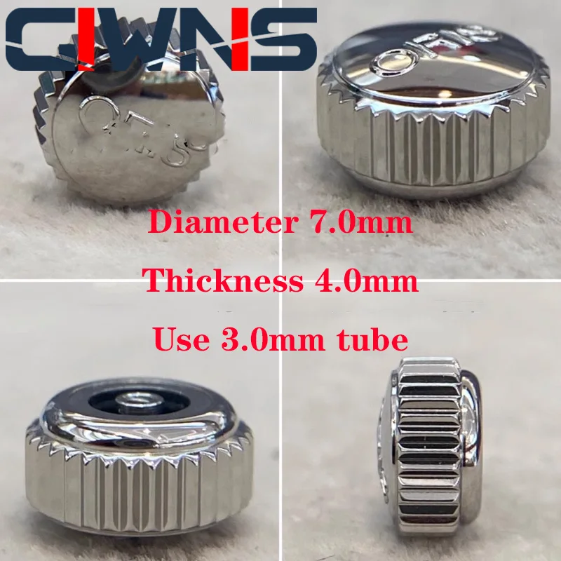 

For Oris Watch Head Crown 7.0mm With 3.0mm Handle Tube Fittings