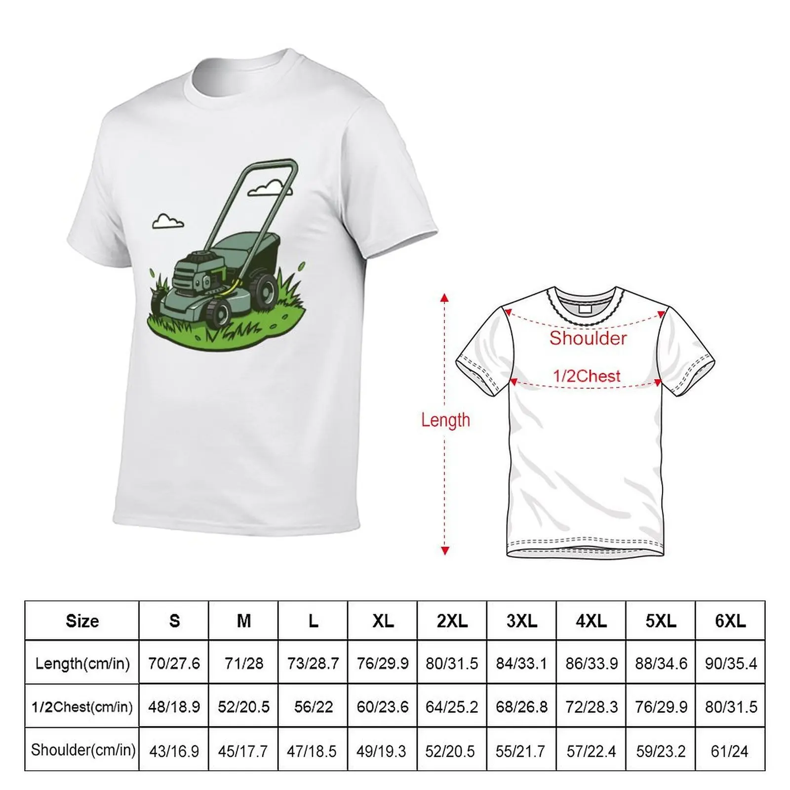 high t luxury cotton man brand quality t shirts man for man Lawn pack Mower! shirts T-Shirt t luxury shirt
