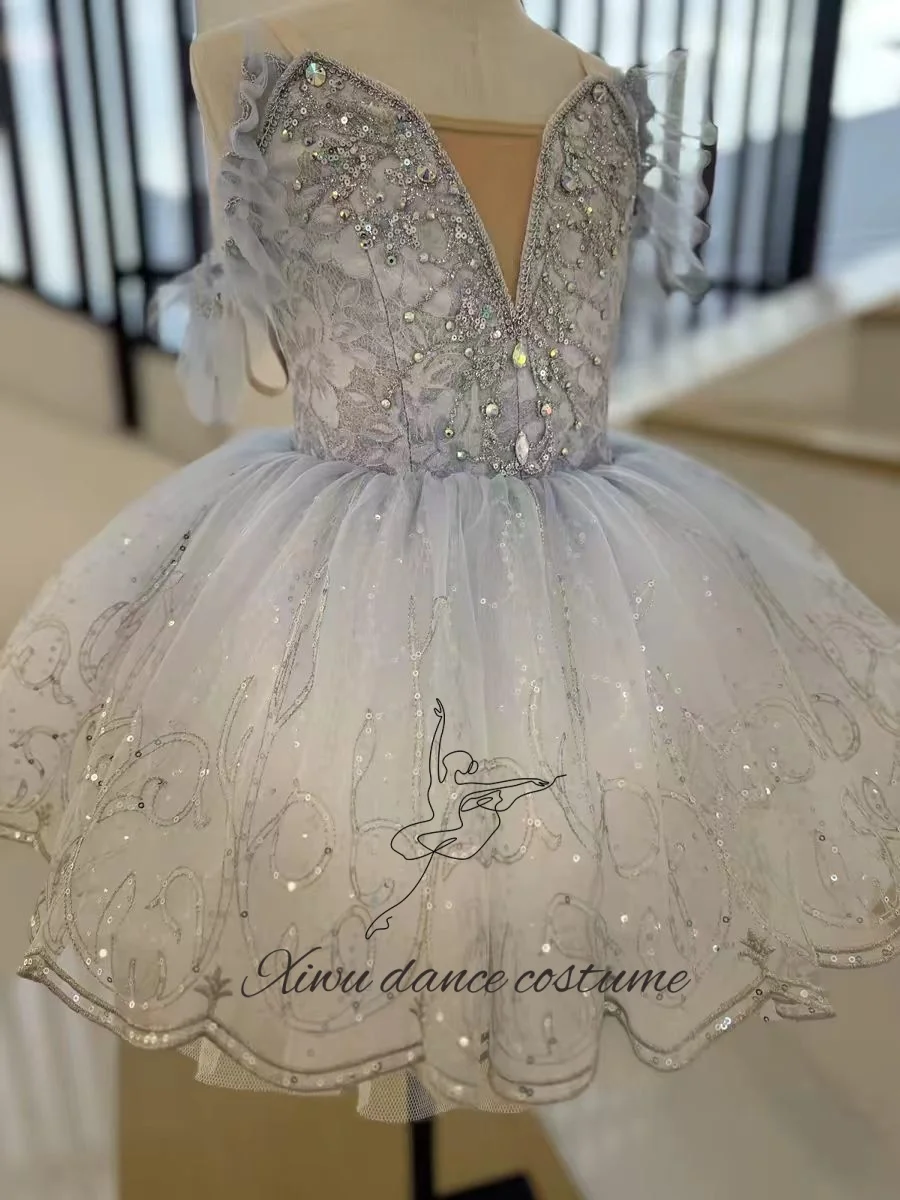 Ballet costume, performance costume, suspender, fluffy skirt, tutu skirt, dance costume, professional customization