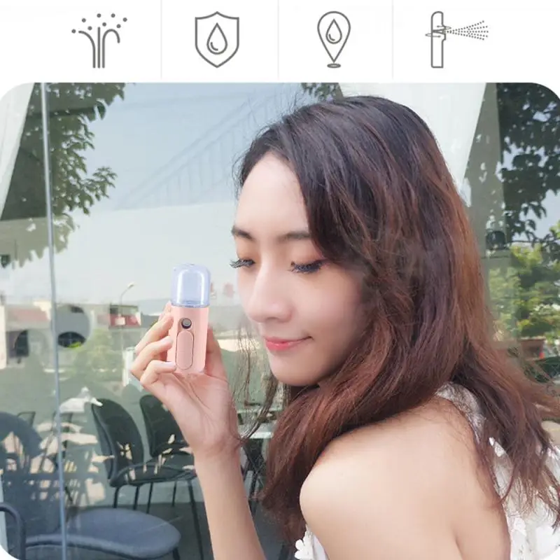 Moisturizer สเปรย์นาโนแบบพกพา Moisturizing Sprayer Beauty Humidifier ชาร์จ Moisturizing Sprayer Skin Care TOOL