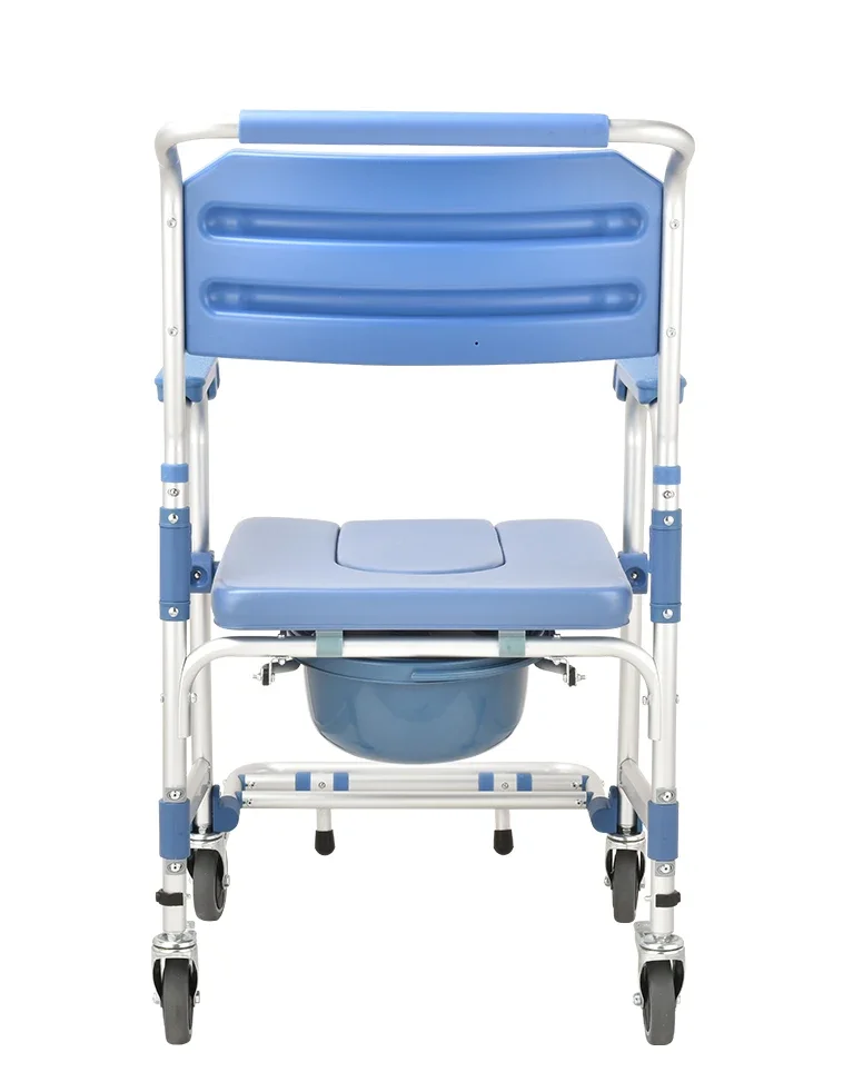 aluminium disable elderly folding toilet sale adjustable transfer portable floating old disabled shower wheel commode chair