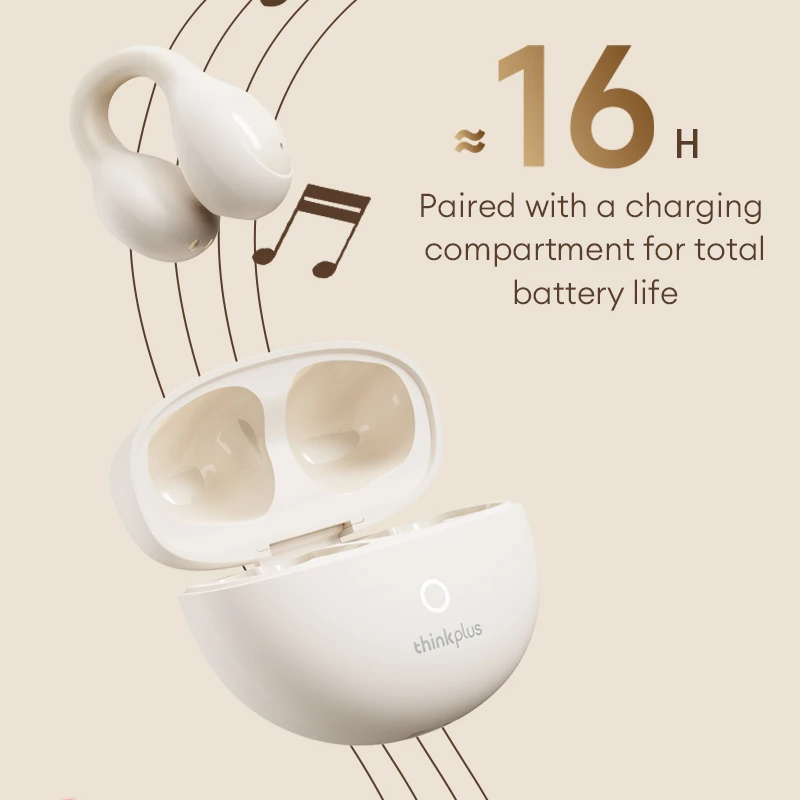 Original Lenovo LP25 New OWS Ear Clip Headphones Stylish Business Portable Headphones High Quality Music Headphones