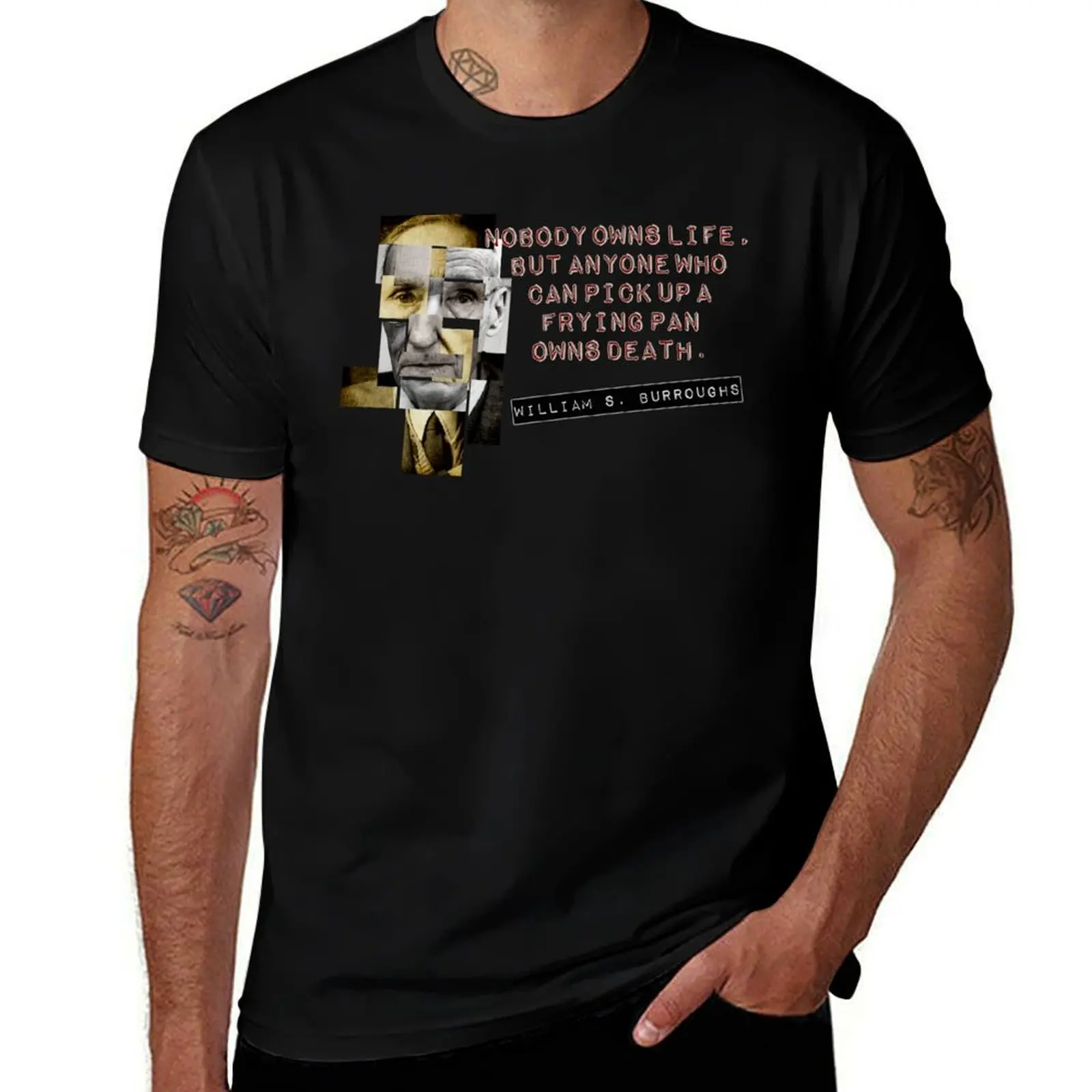 

William S Burroughs 'Cut Up' Inspired Tee T-Shirt t shirts for man pack white essential t shirt T-Shirt