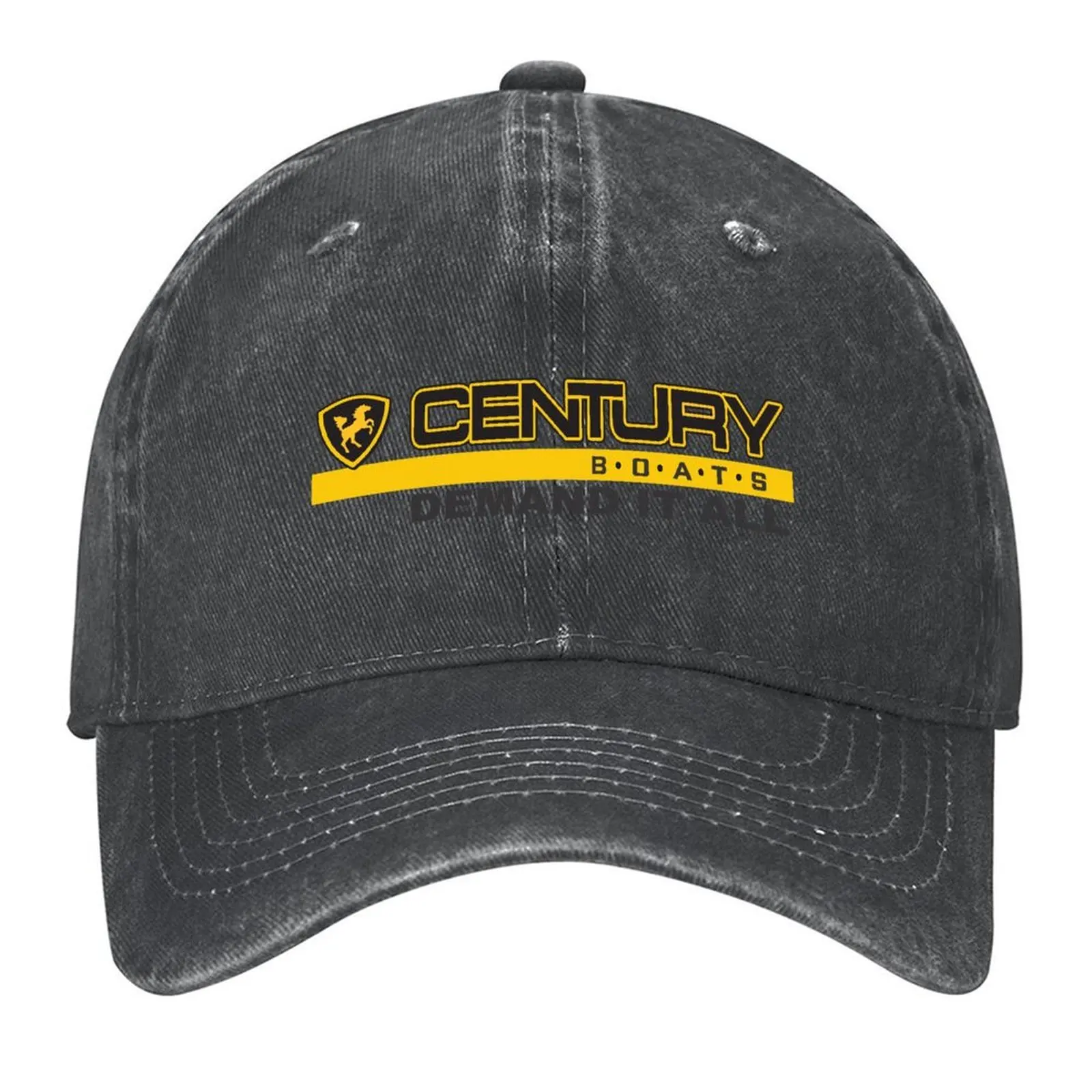

Century Powerboats Yellow Grey Horse Baseball Cap Rave Luxury Man Hat Luxury Hat Wild Ball Hat Female Men's