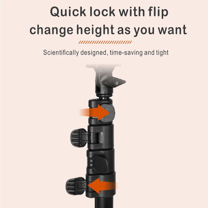 Kingjoy Fotografie Beleuchtungs ständer verstellbarer tragbarer Stativ halter mit 1/4 Schrauben kopf für Blitz lampe Rin glicht Kamera handys