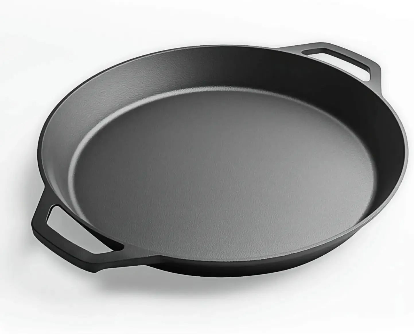 

Предварительносезонная чугунная сковорода — двойные вспомогательные ручки — подходят для духовок, плит и грилей.