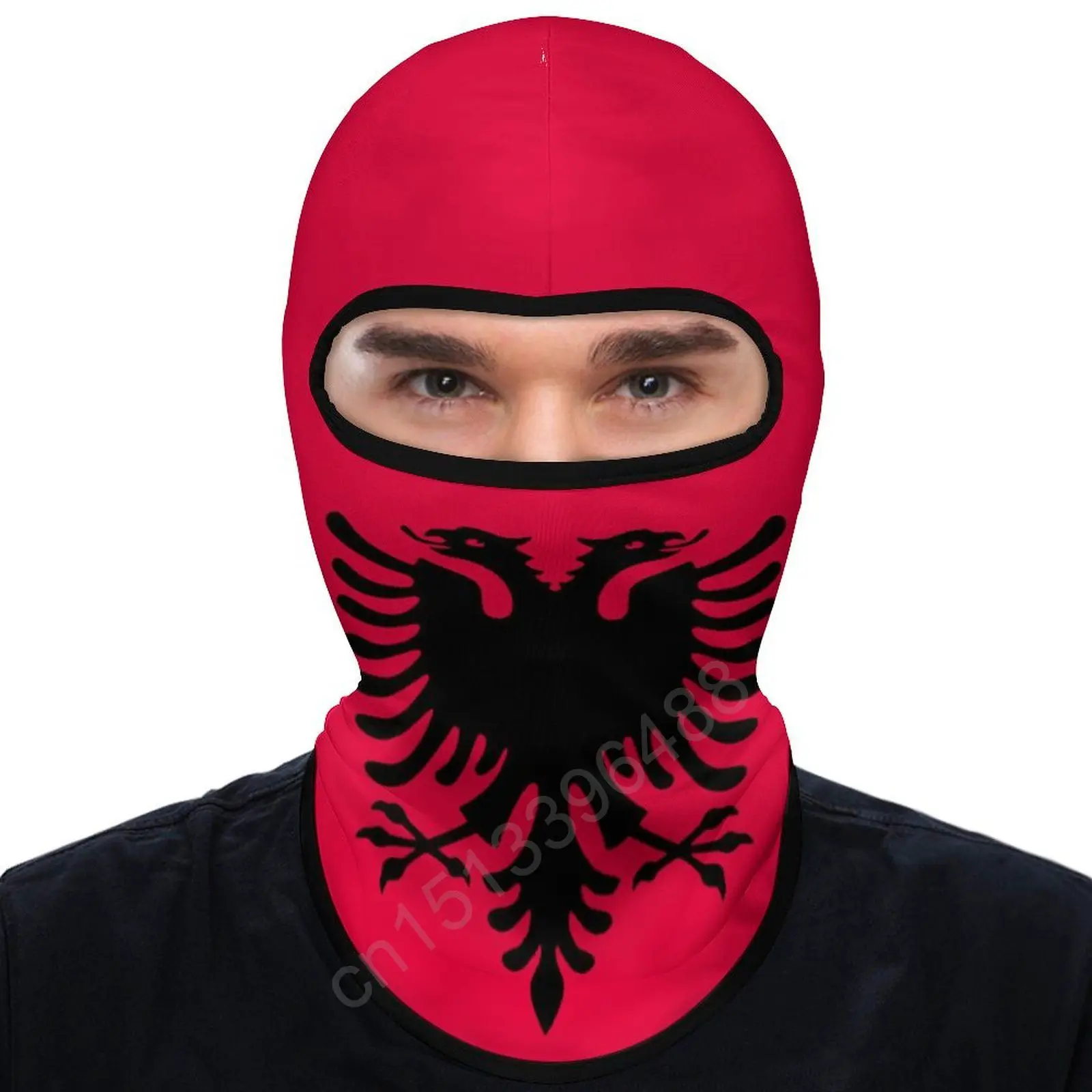 Albania Cycling Cap Quick Dry Headband Head Scarf Running Hat Bandana Ciclismo Wind Sunscreen Dustproof CS Masked Hood Caps