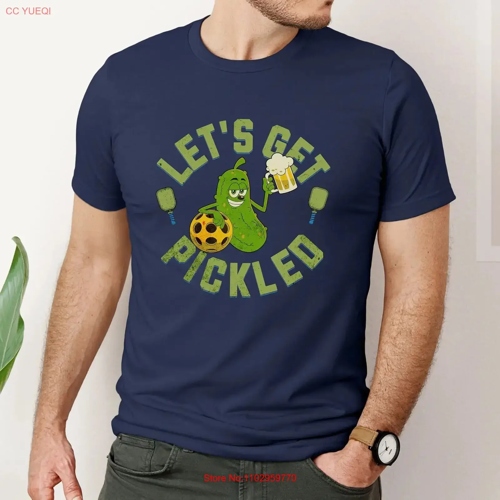 Camiseta de Pickleball permite conseguir jugador encurtido divertido juego de Pickleballer Racquetball vintage lavado elegante homme suave