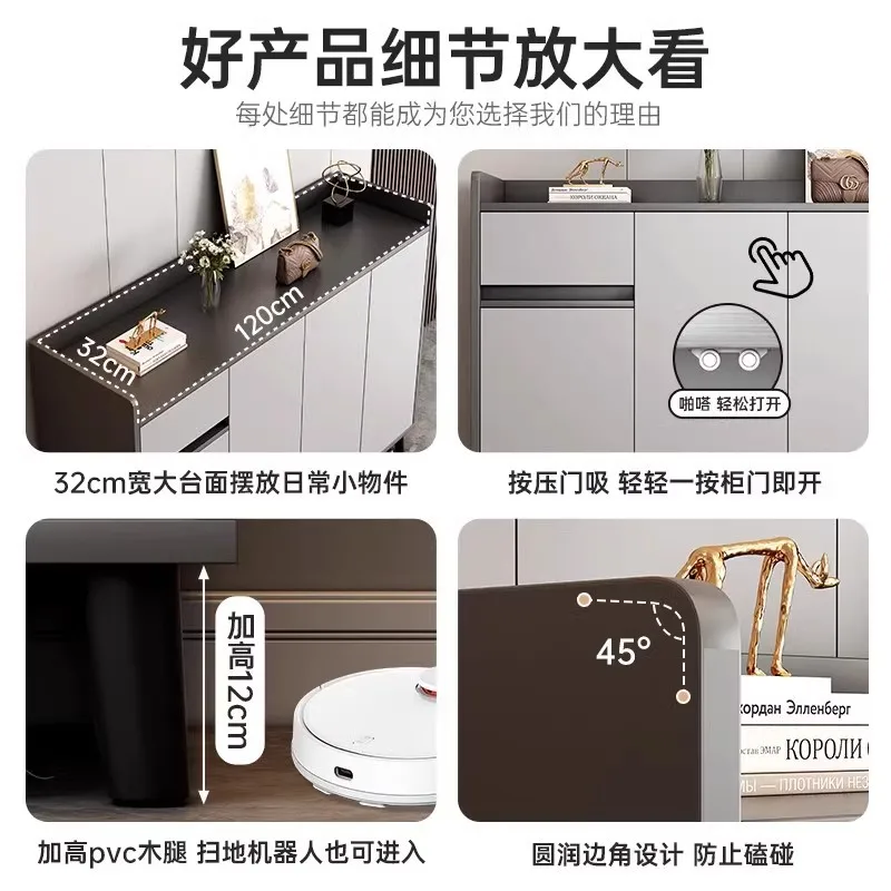 خزانة الأحذية، خزانة تخزين الأبواب المنزلية مدمجة على الحائط، رف أحذية داخلي لممر باب الدخول الجديد