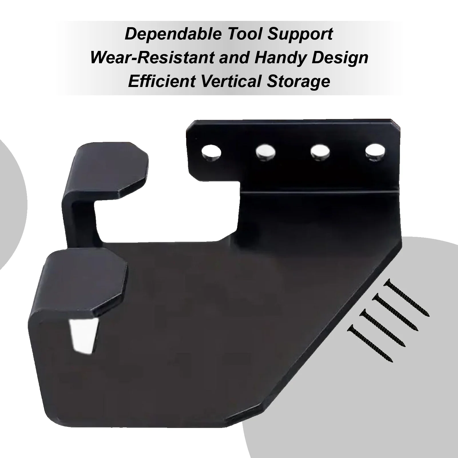 Chainsaw Holder Heavy Duty Garden Tool Organizer Space-Saving Design Garage Tool Storage Rack for Chain Saw Hand Saw Shovel Oil