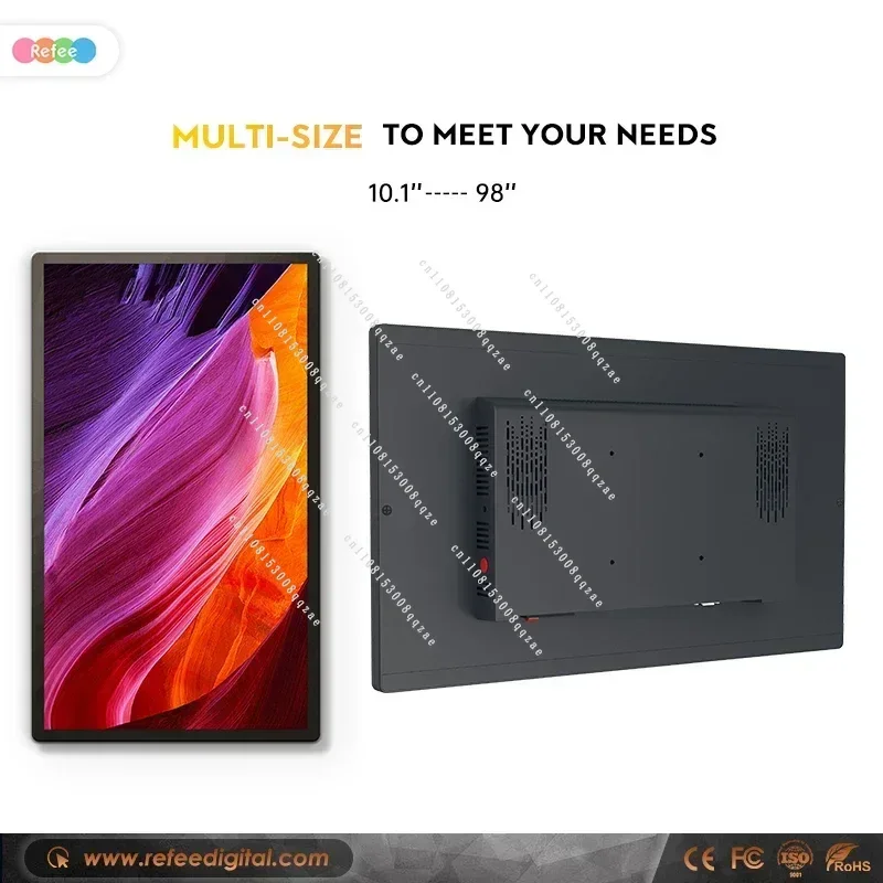 32 Inches, Android Advertising Player Multi Touch Screen Monitor Lcd Signage Display Board Wall Digital Signage and Displays