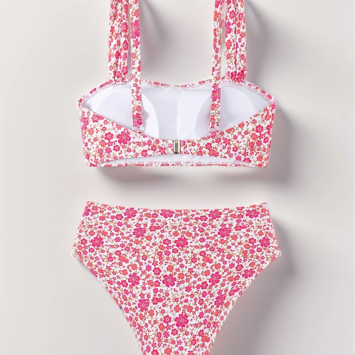 2024 New Small Floral High Waist Sexy Bikini Split Women's Swimsuit