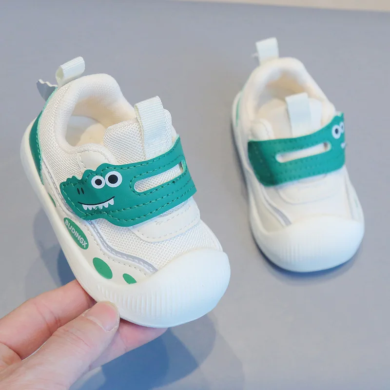 Cartoon Baby Shoe Cute Versatile Baby Girl Shoes Light Mesh Autumn New Walkers Simple Boy Shoes Comfort Breath Child Canvas Shoe