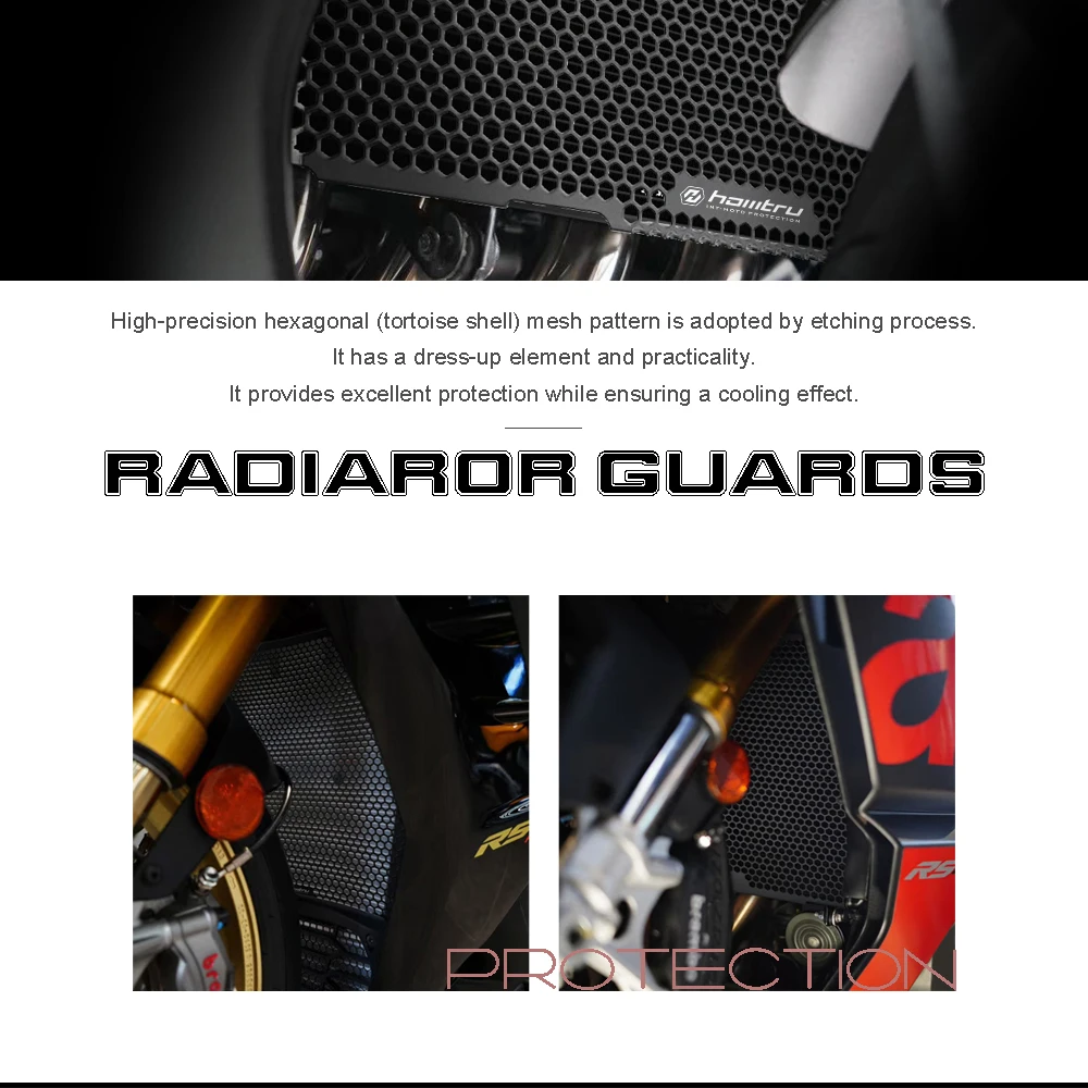 Motorcycle Accessory Radiator Core Guard Grille Cover Protection - Durable Bike for Ducati Monster 950 937 2021-2025