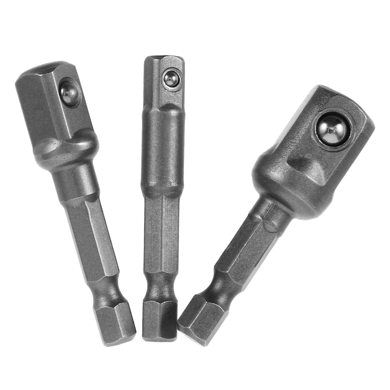 

3pcs Electric Sleeve Joint Collet Chuck Driver Adapter Drill Sockets MultiSize Socket Adapter Durable Metal Construction Simple