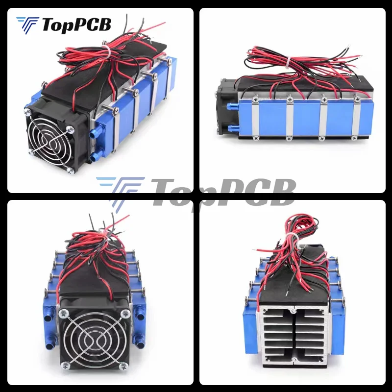 12V 576W 8 Chip Semiconductor Thermoelectric Cooler Peltier Electronic Cooling Radiator Air Conditioner Refrigerator cooler