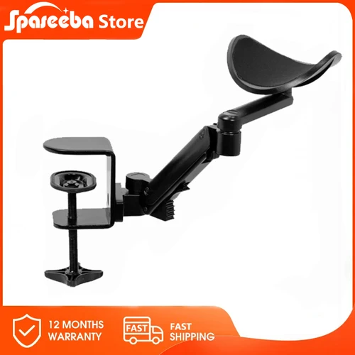 Imagen 1 del producto Reposabrazos ergonómico de Metal, soporte para ordenador, oficina, ratón, escritorio de mano, almohadilla de ratón ajustable, soporte para reposabrazos, consola, nuevo