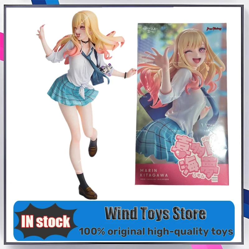 

В наличии оригинальная аниме-фигурка Maxfactory Kitagawa Marin, My Dress Up Darling, модель игрушки, коллекционная статуя, орнамент, подарок