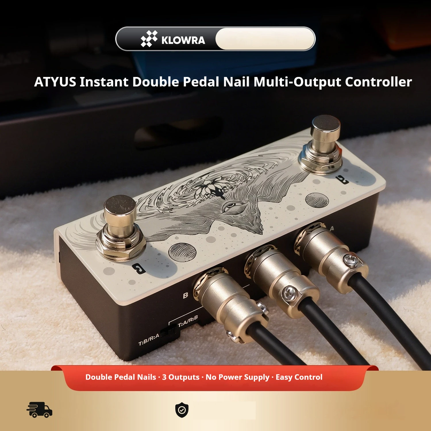 KLOWRA Animus Dual Momentary F - Looper Pedal Guitar 评论和价格