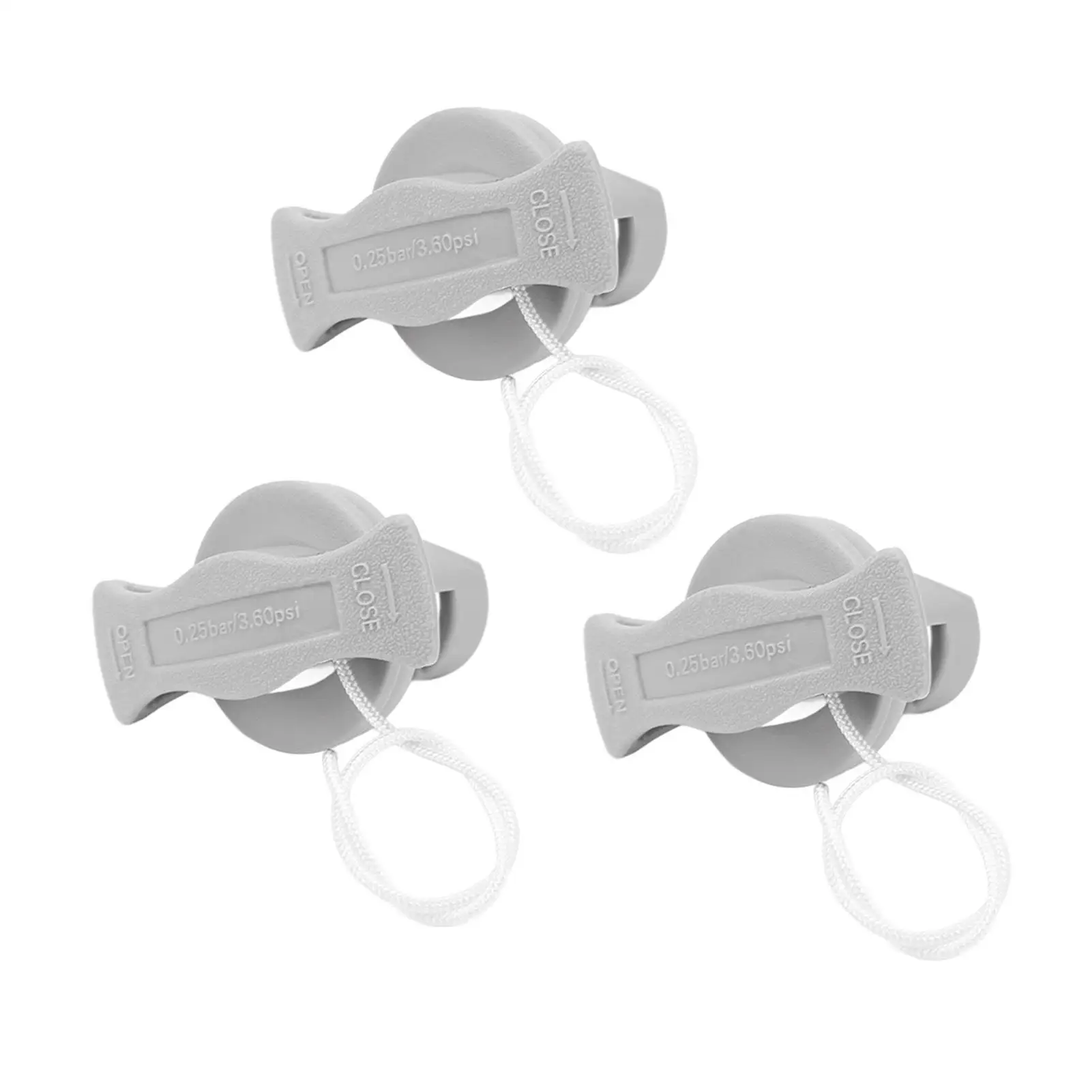 Professional Inflatable Boat Plugs - Portable Gray PVC Valves for Kayaks, Rafts & for rubber Dinghies